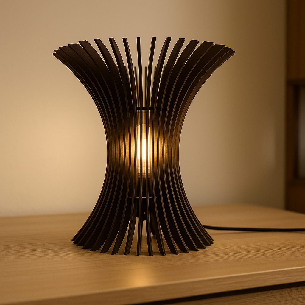 Wooden Shell Lamp